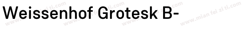 Weissenhof Grotesk B字体转换